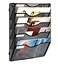 Solinxe Wall Hanging File Holder 5 Pocket Wall Mounted Paper Organizer Magazine File Holder Storage RackBlack