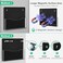 ZHIDIAN Acrylic Magnetic Wall File Organizer Clear Black Acrylic Hanging Wall File Holder Wall Mount Folder Mail Document Holder for Office Fridge Whiteboard 2Pack