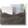 Suzile Wall Mounted File Holder Wood Magazine Holder Wall Hanging File Organizer for Office Mail Magazine Letter Paper Folder Organization Gray