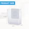 Voittozege 6 Pack Plastic Wall Folders Clear Wall Mount File Organizer Acrylic Single Pocket Hanging Wall Organizer Magazine Holder Cabinet Storage Bins for Office Bathroom Home 47 x 2 x 4
