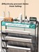 ZNMYDMT 5 Tier Mesh Wall File Organizer3 Pockets vertical Mount Hanging Organizer with TopBottom Tray 2 Hooks Wall Mount Door Hanging for Office Home