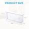 Voittozege 3 Pack Plastic Wall Mount File Holder 86x47x21 In Clear Acrylic Single Pocket Hanging Organizer for Mails and Magazines No Drill Space Saving Plastic Wall Folders for Office Home