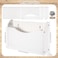 Suzile Wall Mounted File Holder Wood Magazine Holder Wall Hanging File Organizer for Office Mail Magazine Letter Paper Folder Organization Pure White