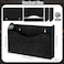 Suzile Wall Mounted File Holder Wood Magazine Holder Wall Hanging File Organizer for Office Mail Magazine Letter Paper Folder Organization Black