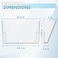 Gawerk Clear Acrylic Single Pocket Plastic Hanging Wall Mount File Holder for Office Home Gray 4 Pack