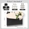 MSHUNKEJI 3 PCS Wall Mount PU Leather Mail Holder Black Faux Leather Letter Holder 2 Ring Wall Mail Organizer Stylish Wall Hanging Mail Storage for Flowers Envelope Key Notebooks Home Office Decor