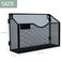IOUGDSEC 1 Tier Wall Mount File Holder Black Metal Mesh A4 Document Organizer Hanging Mail Sorter Magazine Rack for Office Home School Durable SpaceSaving Filing Storage