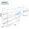 Aphbrada Hanging Wall File Organizer with 4 Pocket Tier Acrylic Vertical Mail File Folder Holder Wall Mount Mail Magazine Rack with Bottom Tray for Office Home Countertop Clear