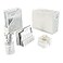 BLU MONACO White Desk Organizer Set 5 Piece Metal Office Desk Organizer with Hanging File Holder Magazine Organizer Pen Cup Sticky Note Holder Mail Sorter Desk Organizers and Accessories
