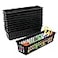 FEOOWV Classroom Pencil or Rubber Organizer Basket Trays Office Supply Baskets Organization Trays for Home School Classroom Office 12 Pack Black