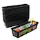FEOOWV Classroom Pencil or Rubber Organizer Basket Trays Office Supply Baskets Organization Trays for Home School Classroom Office 12 Pack Black