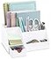 My Space Organizers White Desktop Organizer 9 Compartment Office Desk Accessories Organizer Pen Holder