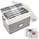 HLWGOG Board Game Organizer with 12pcs Zipper Bags and Writable Stickers Storage with Lid for Office Supplies Puzzles Video Game Craft Products