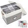 HLWGOG Board Game Organizer with 12pcs Zipper Bags and Writable Stickers Storage with Lid for Office Supplies Puzzles Video Game Craft Products