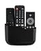 LINFIDITE TV Remote Holder Wall Mount Remote Control Holder for Bed Universal Bedside Wall Remote Holder Caddy Organizer HoleFree Remote Control Holder For 2 Or 3 Remote ControlsBlackQuantity1
