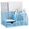 Annova Desk Organizer Wire Mesh 3 Tier Sliding Drawers Paper SorterMultifunctionalPremium Solid Construction for Letters Documents Mail Files Paper Kids Art Supplies Blue