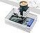 Aurynns Under Desk Drawer Organizer Clipon Cup Holder Under Desk Storage Drawers Rotated Under Table Drawer for Desk Organizer Clamp Phone Holder Paper Drawer White