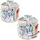 Absonic 500 PCS Acrylic Pencil Holder 360 Rotating Clear Marker Organizer Pen Crayon Marker Caddy Organizer for Desk Desktop Storage and Organizer for Office School Art Supplies 2 Pack