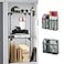 Neudeco Locker Accessories and Decor Kit Including Mesh Shelf Organizer Magnetic Basket and Pen Holder Suitable for School Work Kitchen Bathroom Pack of 4 Grey