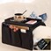 Benemall Sofa Armrest Organizer with Cup Holder NoSlip Couch Sofa Armrest Organiser Couch Remote Caddy Control Holder with 1 Large Pockets and 3 Small Pockets for Smart Phone Magazines Ipad Drinks Bla