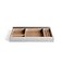 Raico Desk Tray Organiser Drawer with Compartments Cork Aluminium Catchall Valet Pen Tray for Cockpit Setup Desktop Storage Stationery Organizer Light
