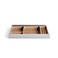 Raico Desk Tray Organiser Drawer with Compartments Cork Aluminium Catchall Valet Pen Tray for Cockpit Setup Desktop Storage Stationery Organizer Light
