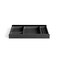 Raico Desk Shelf Tray Drawer Organizer with Compartments for Monitor Stand System Metal Cork Accessory Tray for Cockpit Setup Black