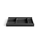 Raico Desk Shelf Tray Drawer Organizer with Compartments for Monitor Stand System Metal Cork Accessory Tray for Cockpit Setup Black