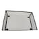 HAHIYO Stackable Mesh Tray Cup 9 x 6 x 2 inches Sturdy Container for Desk Drawer Organizer Collection for Home Office School kitchen Soft Foam Feet No Sharp Edges 1 Pack Black