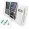 Zmmyr Acrylic Wall Mount Desk Organizer Storage Box for Cell Phones Holder in Home Office 3 Grid