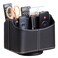 PUSU Remote Control Holder 360 Degrees Rotatable Desk Stationery Supply Organizer PU Leather Desktop Storage Box for Controllers Media Bedside Spinning TV Caddy iPad Mobile Pencil Cosmetic