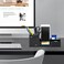 deli Desk Organizer Plastic Desktop Organizer with Pencil Holder and Sticky Note Tray Office Stationery Supplies Organizers Accessories Caddy 6 Compartments Black