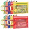 TrueLux 10 Pack 5 Color Mesh Zipper Pouch Bags Nylon Puzzle Building Block Sets Toy Storage Organization Breathable See Through A4 Zipper Pouch with Handle for School Games