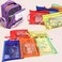 TrueLux 10 Pack 5 Color Mesh Zipper Pouch Bags Nylon Puzzle Building Block Sets Toy Storage Organization Breathable See Through A4 Zipper Pouch with Handle for School Games