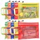 TrueLux 10 Pack 5 Color Mesh Zipper Pouch Bags Nylon Puzzle Building Block Sets Toy Storage Organization Breathable See Through A4 Zipper Pouch with Handle for School Games