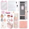 Tazimi Locker Accessories Kit with Magnetic Whiteboard Mirror Hook Rug Storage Bag Pen Holder Back to School Essentials for Girls Locker Organizer