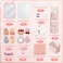 Tazimi Locker Accessories Kit with Magnetic Whiteboard Mirror Hook Rug Storage Bag Pen Holder Back to School Essentials for Girls Locker Organizer