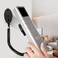 YENOVO Magnetic Remote Leash Control Holder with Security Cable Retractable Tidy Antilost Rope Organizer Easy Installation Stable Suitable for Projector TV Fan and Air Conditioner Remotes 2Pcs Black S