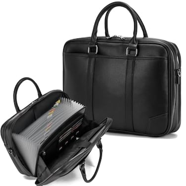 BICOHIOH Accordian File Organizer with Handlebriefcase156 in Laptop Bag Portable Document Organizer Handbags Back packs