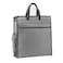 enyuwlcm Oxford Zippered Document Bag with Handle File Tote Bag Pouch for Carrying Paper Files Books Filing Folder 1 Pack Gray