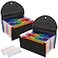 CASAON 2 Pack 13 Pockets A6 Mini Coupon Organizer Wallet Expandable Accordion File Organizer for Storage Receipt Cards Coupons Tickets Black