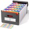 ABC life 26 Pockets File Organizer Expanding File Folder A4 Letter Size Portable Monthly Paper Bill Tax Receipt Organizer Document Holder with Labels Checkered Pattern