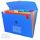 CASAON 7 Pocket Accordian File Folders Expanding File Folder A4 Letter Size Paper Portable Document OrganizerBlue