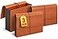 1InTheOffice Expanding File Folder with Flap and Cord Closure 514 Expansion Letter Size Wallet Redrope 3 Pack