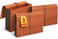 1InTheOffice Expanding File Folder with Flap and Cord Closure 514 Expansion Letter Size Wallet Redrope 3 Pack