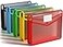 Umriox Plastic File Folders 5 Pack A4 Poly Envelope Expanding File Wallet Document Folder with Snap Button Closure Label Pocket 5 Colors