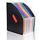 Lemical Expanding File Folder 13 Rainbow Pockets Desktop Accordion File Organizer Portable Self Standing Paper Document Bill Tax Receipt Organizer with CloudShape Handle for Home Office SchoolBlack