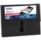 Avery Slide View Expanding File Folder 5 Pockets Letter Size 1 Black Folder 73517