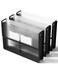 ThinkTex Plastic Expanding File Folders Transparent Envelopes with Elastic Closure No Dividers Large Capacity Fits LetterA4 Size for Home Office School Tax Bill Organization 3 Pack