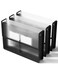 ThinkTex Plastic Expanding File Folders Transparent Envelopes with Elastic Closure No Dividers Large Capacity Fits LetterA4 Size for Home Office School Tax Bill Organization 3 Pack